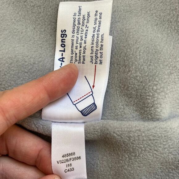 Lands’ End Girls Sz 14 Grow Along Purple Winter Jacket Waterproof Windproof - Picture 10 of 16